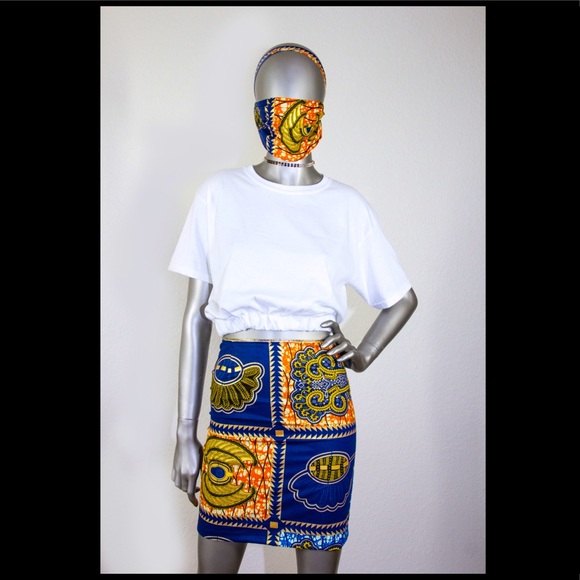 AFRICAN SKIRT and MASK - Picture 2 of 3